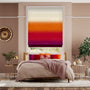 Colorized Ombre Sunset Roman Blind