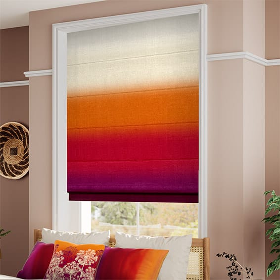 ColorizedZoom Ombre Sunset Roman Blind