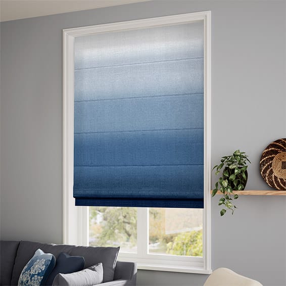 ColorizedZoom Ombre Midnight Roman Blind