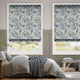 Colorized William Morris Acanthus Vintage Blue Roman Blind