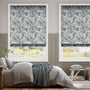 Colorized William Morris Acanthus Vintage Blue Roman Blind