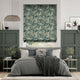 Colorized William Morris Acanthus Velvet Forest Roman Blind 7071