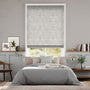 Colorized William Morris Acorn Dove Roman Blind 7072