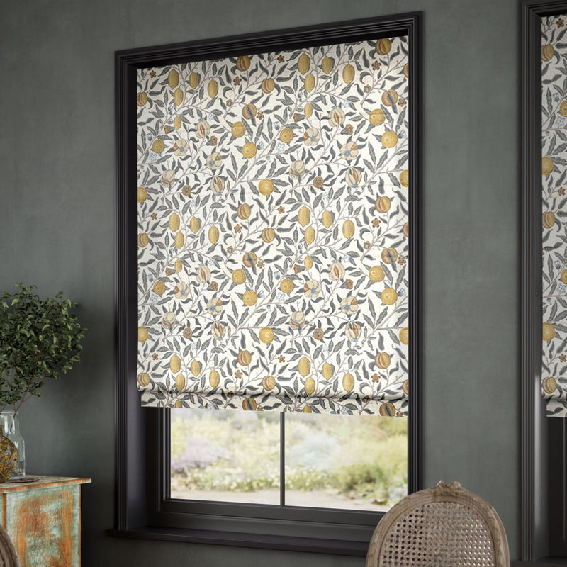 ColorizedZoom William Morris Fruit Primrose Roman Blind