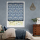 Colorized William Morris Strawberry Thief Indigo Blue Roman Blind 7089