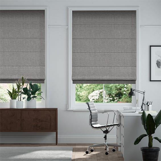 Colorized Lanura London Grey  Roman Blind 7109
