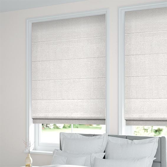 ColorizedZoom Ansari Faux Silk Platinum Roman Blind 7121