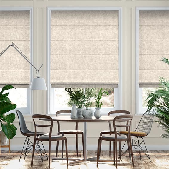 Colorized Chalfont Natural Grey Roman Blind 7124