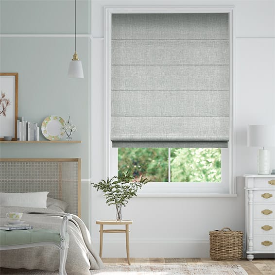 Colorized Chalfont Silver Grey  Roman Blind 7125