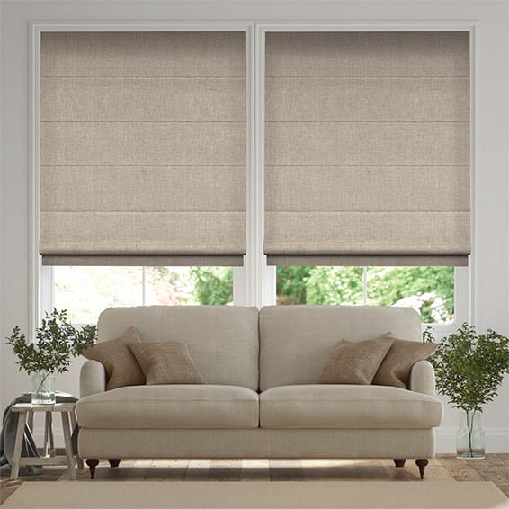 Colorized Chalfont Taupe  Roman Blind 8754