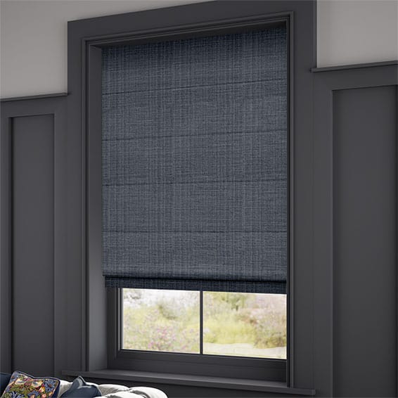 ColorizedZoom Leyton Deep Navy Roman Blind 7131