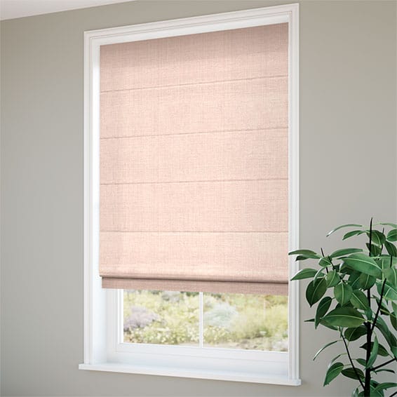 ColorizedZoom Leyton Pale Pink Roman Blind