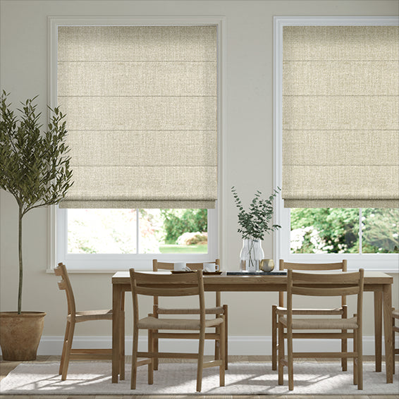 Colorized Encanto Shimmering Gold Roman Blind 8949