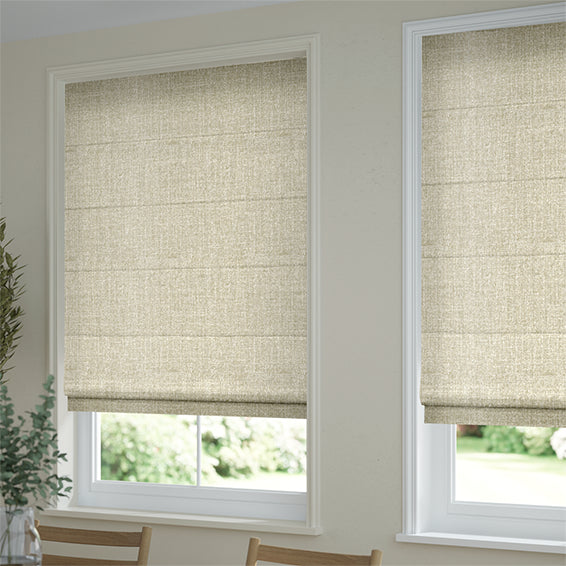 ColorizedZoom Encanto Shimmering Gold Roman Blind 8949