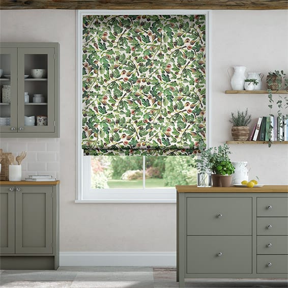 Colorized Figs Green Roman Blind 7163