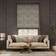 Colorized William Morris Pimpernel Elderberry  Roman Blind 7170