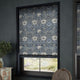 ColorizedZoom William Morris Honeysuckle and Tulip Velvet Grey Blue Roman Blind  8943