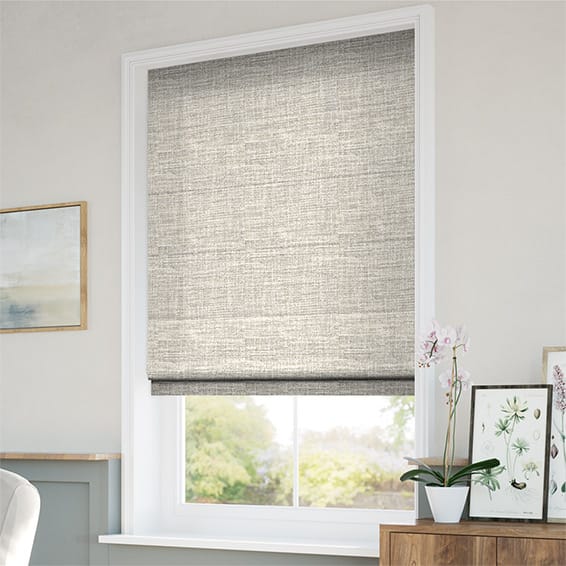ColorizedZoom Alaina Speckled Silver  Roman Blind 7193
