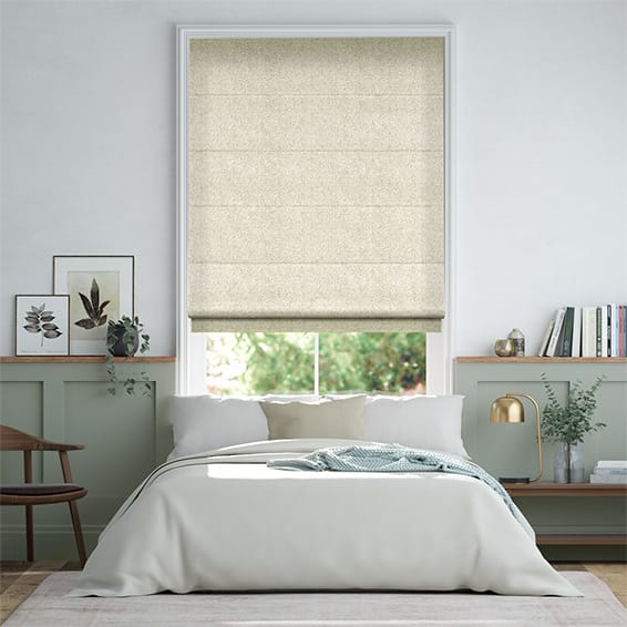 Colorized Waycroft Cream Roman Blind 7216
