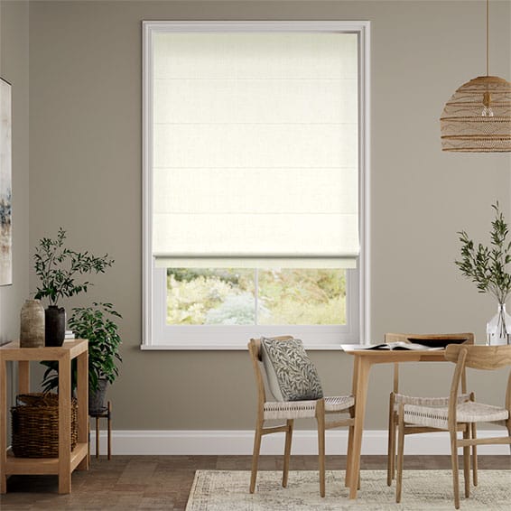 Colorized Elodie Classic White Roman Blind