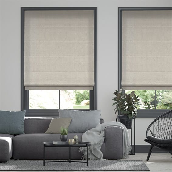 Colorized Elodie Dove Grey Roman Blind 7231