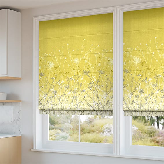 ColorizedZoom September Meadow Quince  Roman Blind 7242
