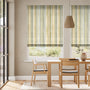 Colorized Oasis Stripe Naturals Roman Blind 7256