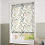 ColorizedZoom Inky Botanical Naturals Roman Blind