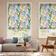 Colorized Inky Botanical Tropical Roman Blind 7259