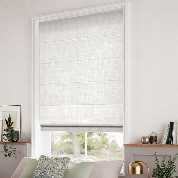 ColorizedZoom Amara Pearl White Roman Blind 7261