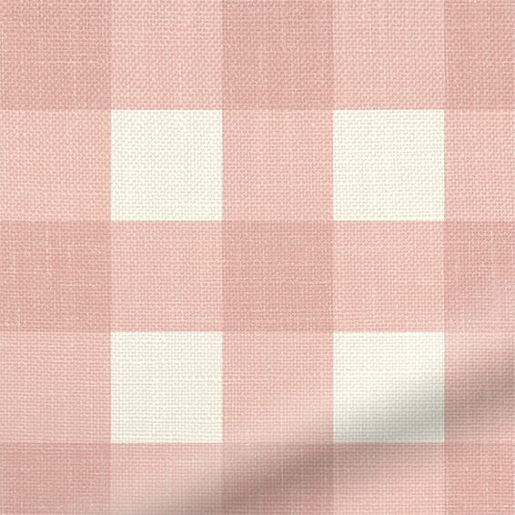 ColorizedPLA Hudson Gingham Blush Roman Blind 7264