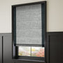 ColorizedZoom Harlow Midnight Blue & Paleo Linen Rustic Blue Roman Blind 7284
