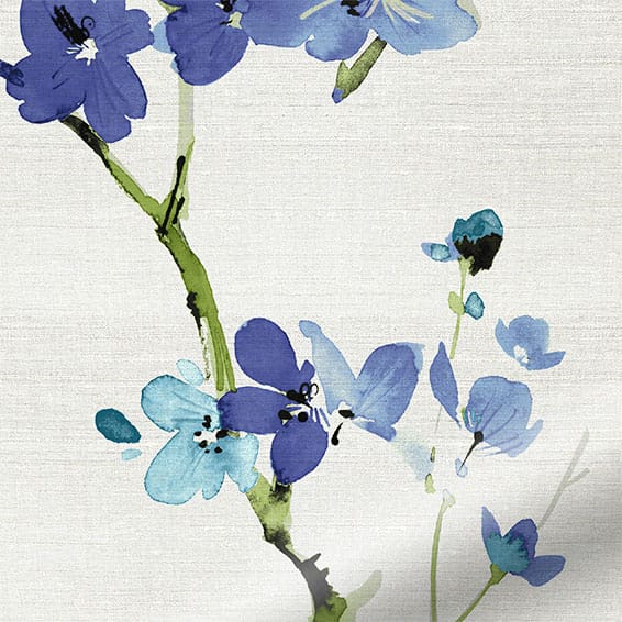 ColorizedPLA Fuji Blossom Faux Silk Azure Roman Blind 7294