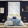 Colorized Fuji Blossom Faux Silk Azure Roman Blind 7294