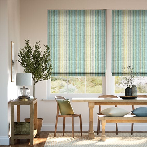 Colorized Harper Stripe Zest Roman Blind 7306