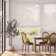 Colorized Leone EmbroideredVoile Cream Roman Blind 7307