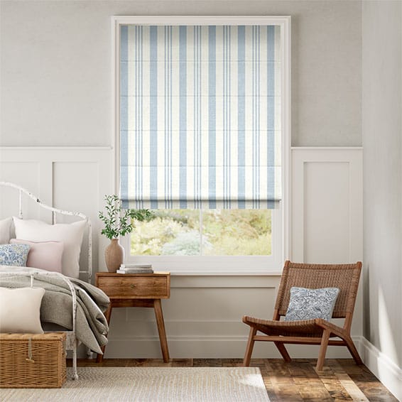 Colorized Electric Albany Ice Roman Blind 7310