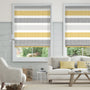 Colorized Electric Cardigan Stripe Flax Grey Roman Blind 7317