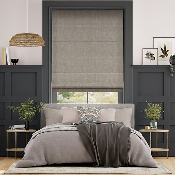 Colorized Electric Cavendish Mid Grey Roman Blind 7322
