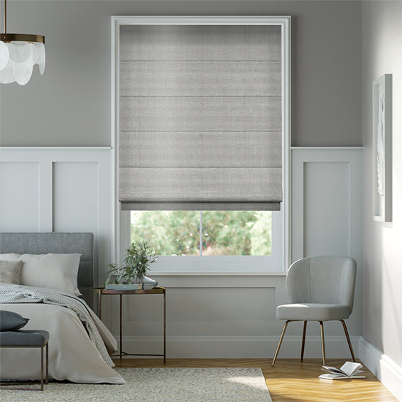 Colorized Electric Dupioni Faux Silk Platinum Roman Blind 7332