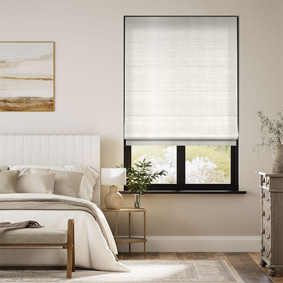 Colorized Electric Dupioni Faux Silk Oyster Roman Blind 7331