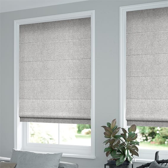 ColorizedZoom Electric Waycroft Grey Roman Blind 7356