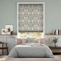 Colorized Electric William Morris Pimpernel Blush Roman Blind 7359