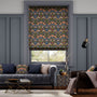 Colorized Electric William Morris Strawberry Thief Jewel Roman Blind 7362