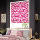 ColorizedZoom Ikat Damask Cherry Roman Blind 7379
