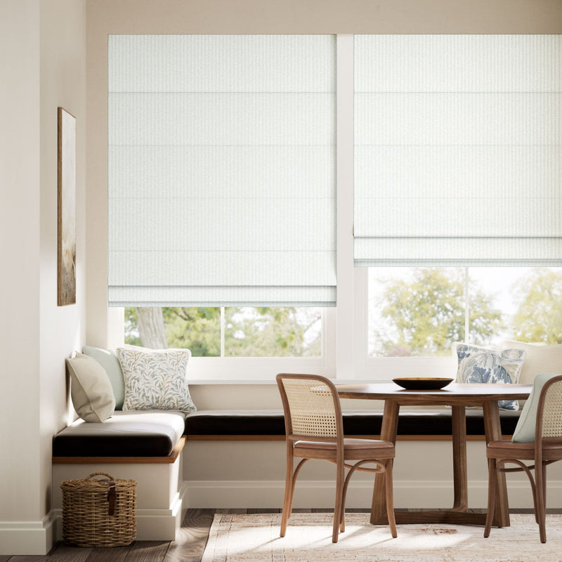 Colorized Ella Stripe Moonstone  Roman Blind 7412
