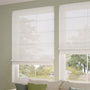 ColorizedZoom Lumiere Unlined Laurel White Roman Blind 7425