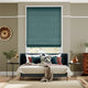 Colorized Etta Teal Roman Blind 7453
