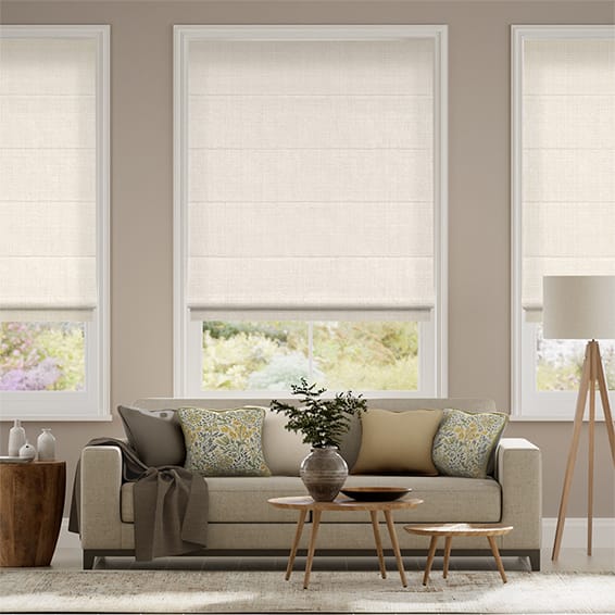 Colorized Etta Antique White Roman Blind 8929