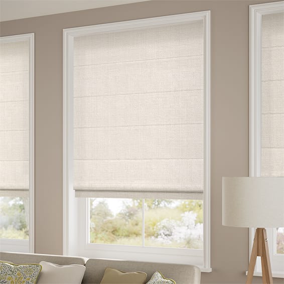 ColorizedZoom Etta Antique White Roman Blind 8929